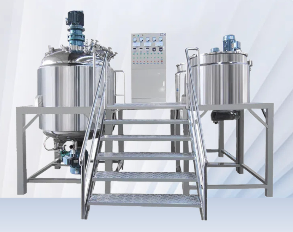 Vacuum Homogenization Stainless Steel Emulsification Tank Industrial Insulation Food Beverage Food G