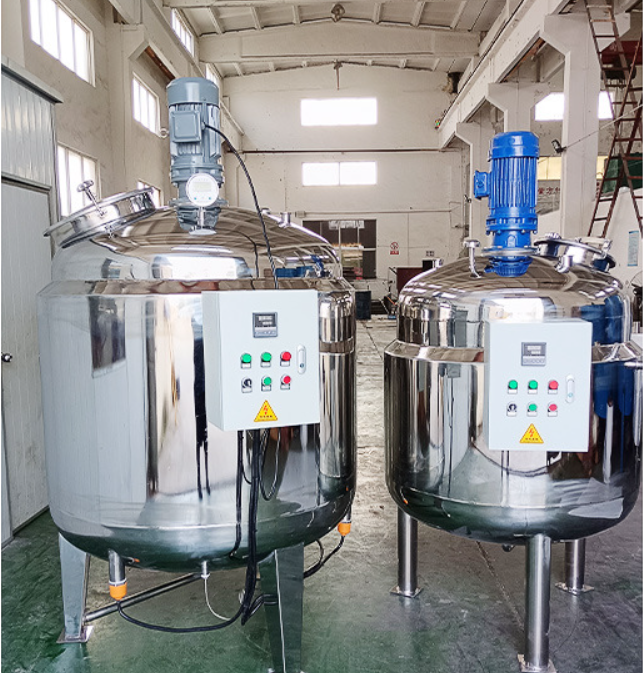 Stainless steel mixing tank, chemical liquid mixing machine, electric heating, single-layer homogene